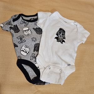 Star Wars Storm Troopers Darth Vader Newborn Onesie Bundle
